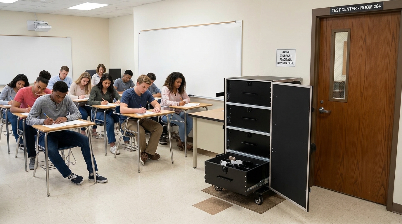 Cell Phone Management Solutions for Testing, Afterschool, and High-Volume School Environments